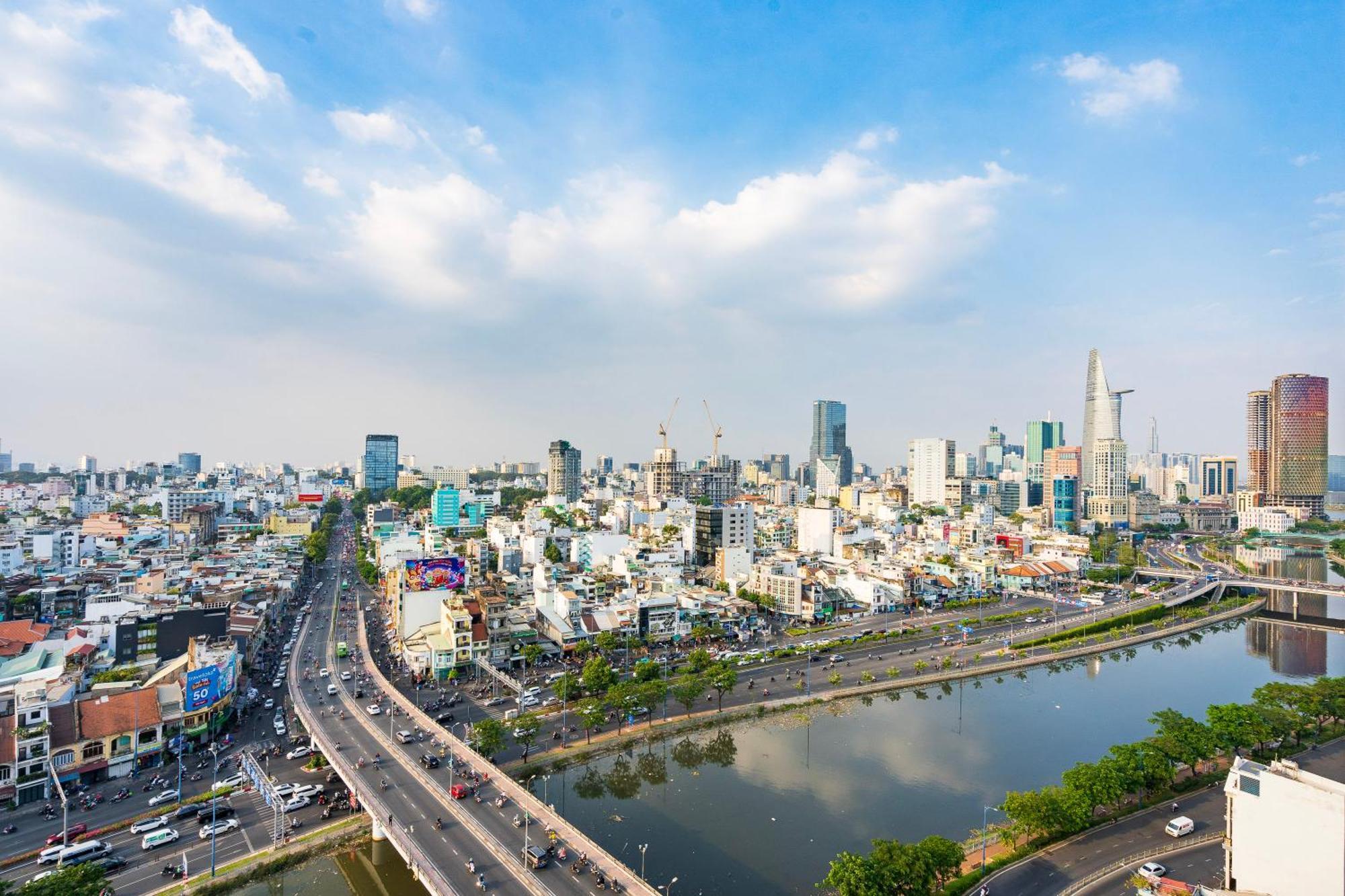 הו צ'י מין סיטי Double E Saigon Apartment In Rivergate Building מראה חיצוני תמונה